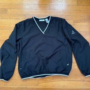 Liz Golf black windbreaker pullover